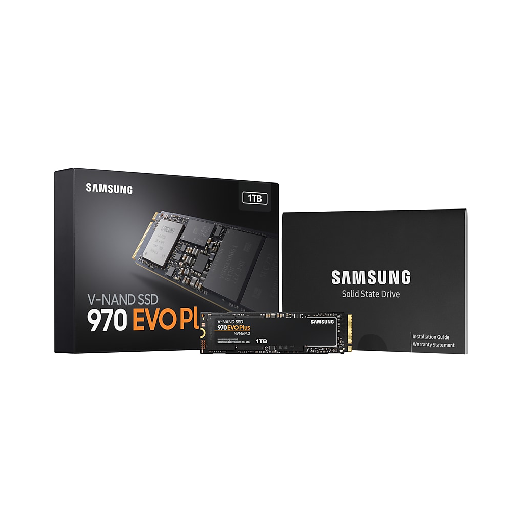 SAMSUNG MZ-V7S1T0BW 970 EVO PLUS 1TB 3500/3300 Gen3, NVMe PCIe M.2 2280, SSD (Türkiye Distribütörü Garantili)