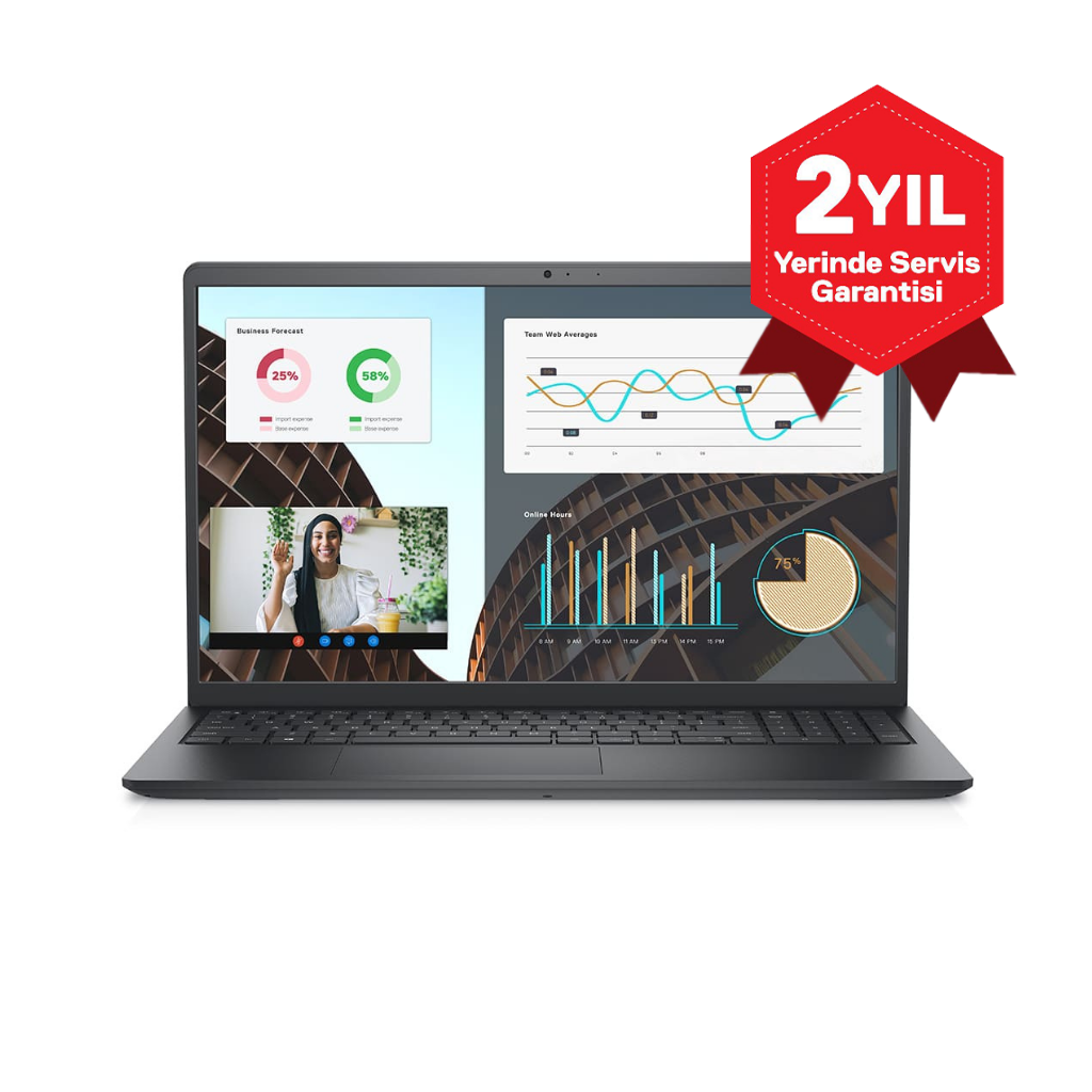 DELL Vostro 3530, N3404PVNB3530, i5-1334U, 15,6&quot; FHD, 16Gb Ram, 512Gb SSD, Paylaşımlı Ekran Kartı, Free Dos Notebook (6292493)