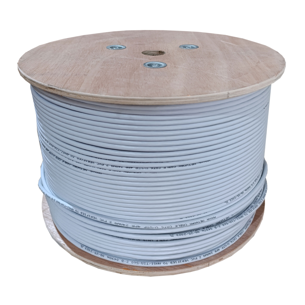 HILOOK NC-1LN6UZC0, CAT6 500m, 24AWG 0.5mm, UTP, %100 Bakır,  Gri Renk