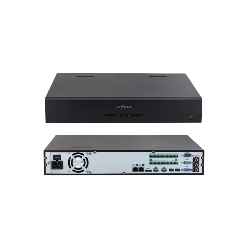 DAHUA NVR5464-EI, 64Kanal, 32Mpix, H265+, 4 HDD Desteği, 1080P Kayıt, 384Mbps Bant Genişliği, 2 Port GigaBit Lan, NVR