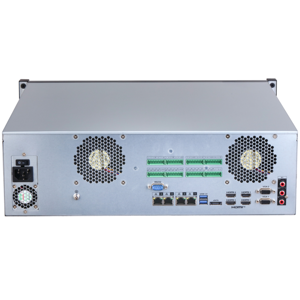 DAHUA  NVR616H-64-XI 32Mpix, H265+, 64Kanal Video,  16 HDD, 1080P Kayıt, 1024 0Mbps Bant Genişliği, 4 Port 2500 Mbps LAN, RAID 0/1/5/6/10 NVR