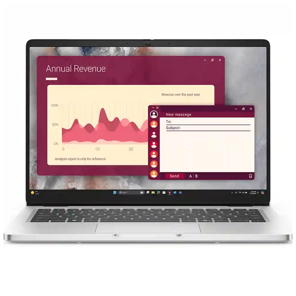 DELL Pro 14  PC14250-C5235325U Ultra 5-235U, 14" FHD, 32Gb Ram, 512Gb SSD, Paylaşımlı Ekran Kartı, Free Dos Notebook (210290341)