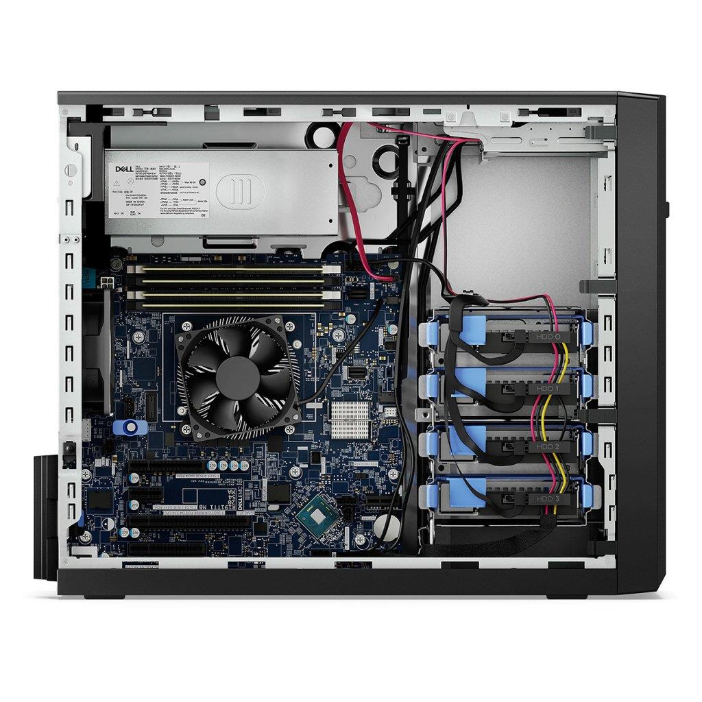 DELL PET150SPL3_UPG-A, T150, Intel Xeon E-2314, 32Gb ECC UDIMM Ram, 1x1Tb SSD, 1x2Tb HDD, 1x300W Power, Free Dos, TOWER, SERVER (6207955)