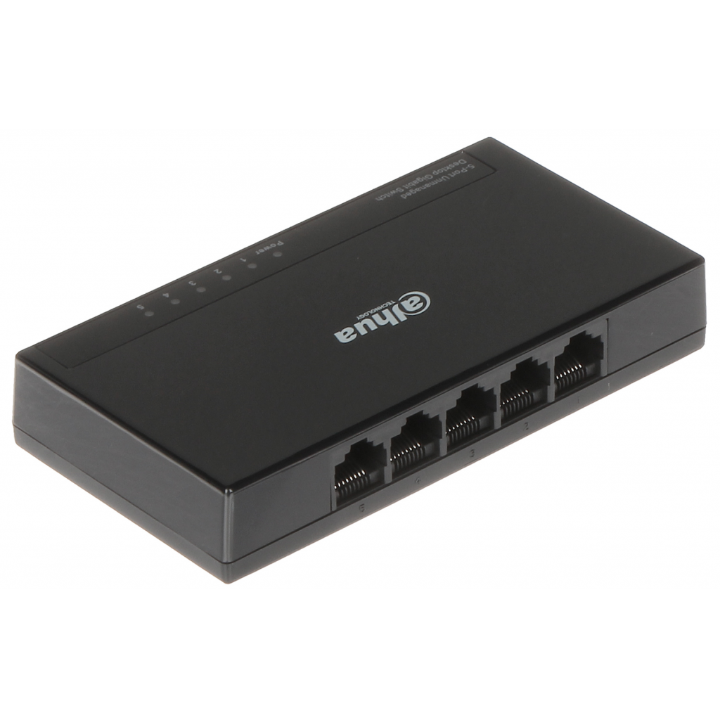 DAHUA PFS3005-5GT-L, 5 Port, Gigabit, Yönetilemez, Masaüstü Switch