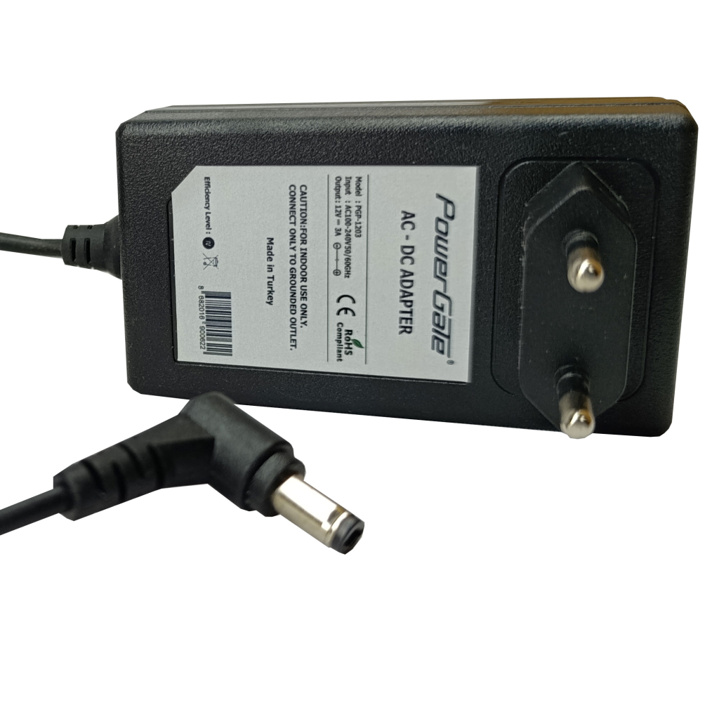 PowerGate PGP-1203, 12V, 3A, DC ADAPTÖR