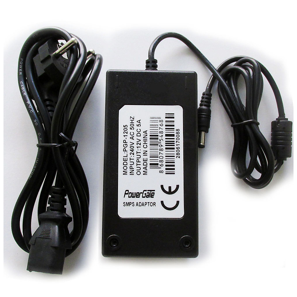 PowerGate PGP-1205, 12V, 5A, DC ADAPTÖR