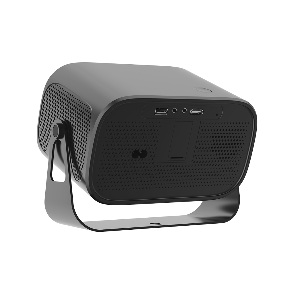 EVEREST PJ04, 250 LED Lümen, 1280X720, 1xHDMI, 1xUSB, WiFi 6, Bluetooth, 30.000 Saat Led Ömrü, 1.5W Speaker, Android 13, 4K Destekli Projeksiyon Cihazı