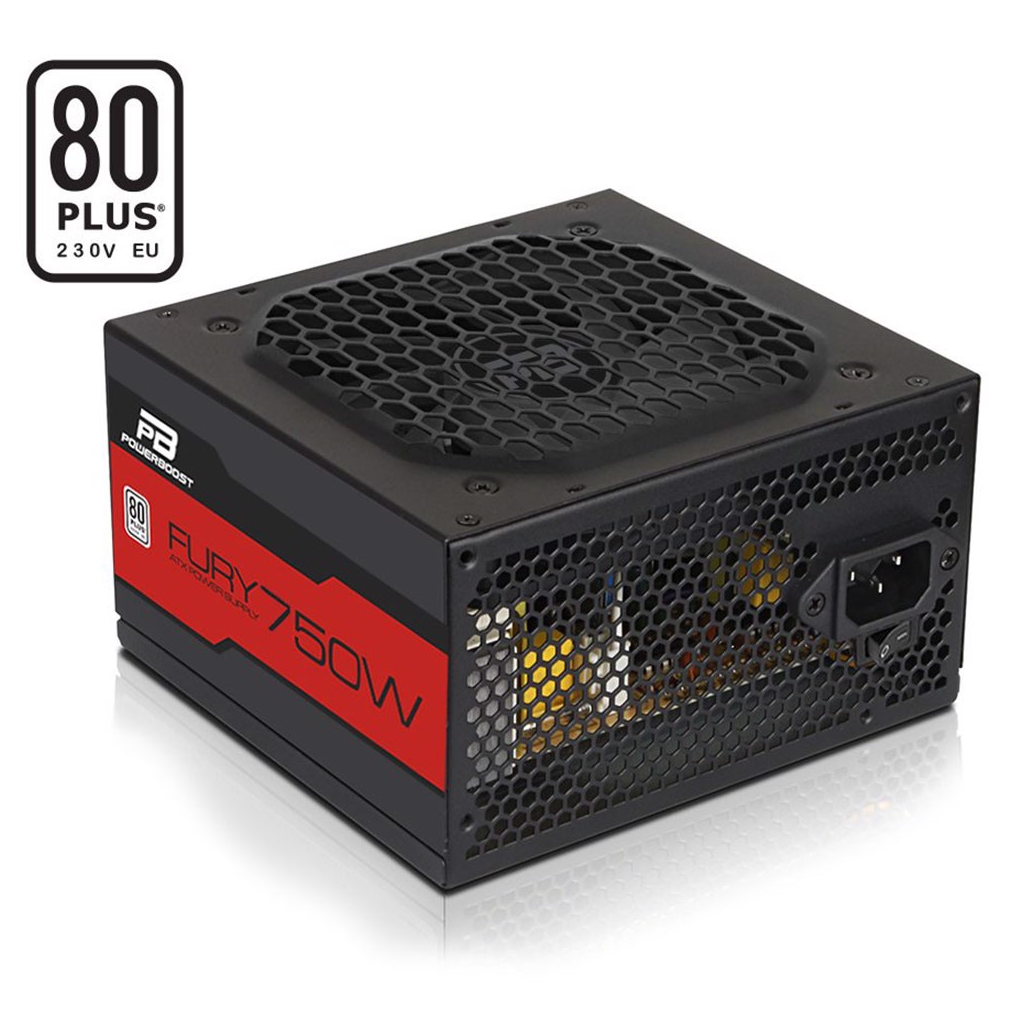 PowerBoost BST-ATX750WEU FURY ACTIVE PFC 750W  80+ GAMING PSU (BOX)