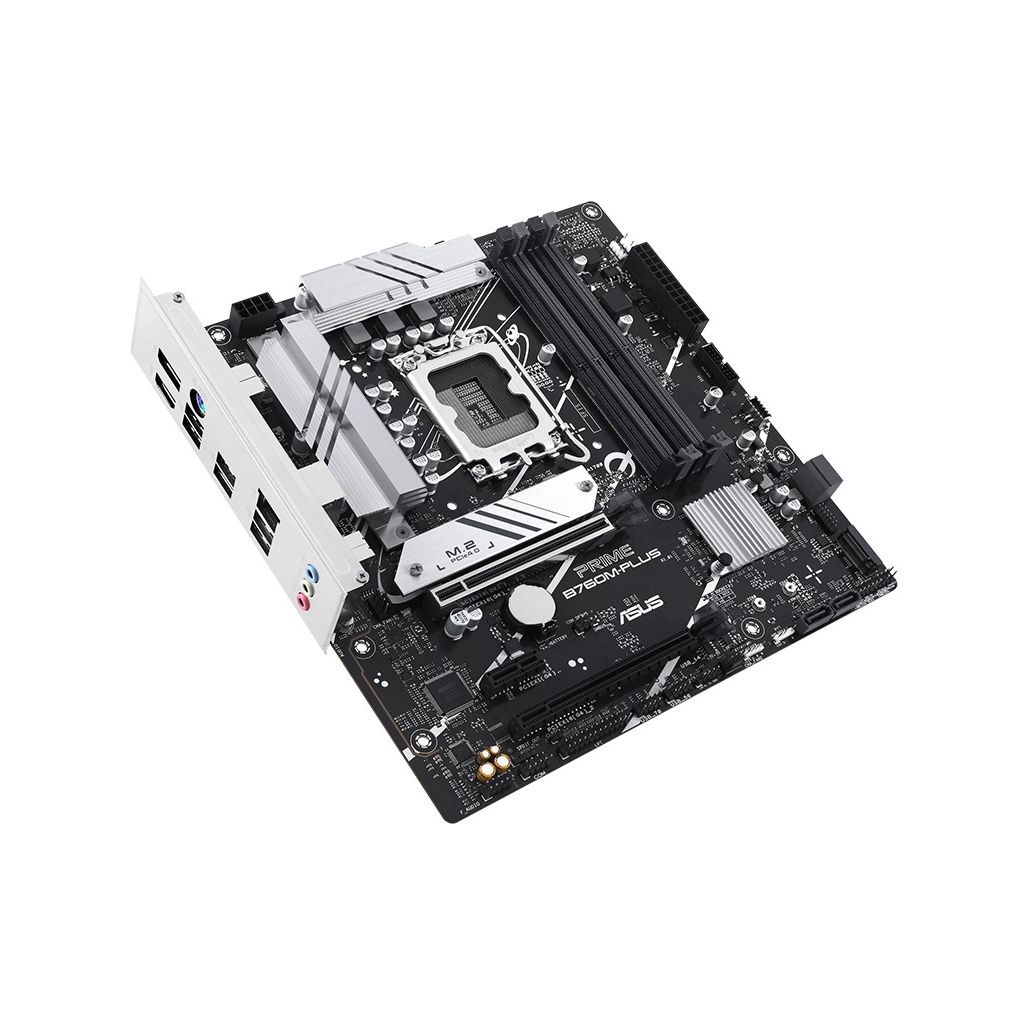 ASUS PRIME B760M-PLUS, 4xDDR5, 2x M.2, HDMI, DP, Type-C, 12-13-14.Nesil, LGA1700 Soket, Anakart