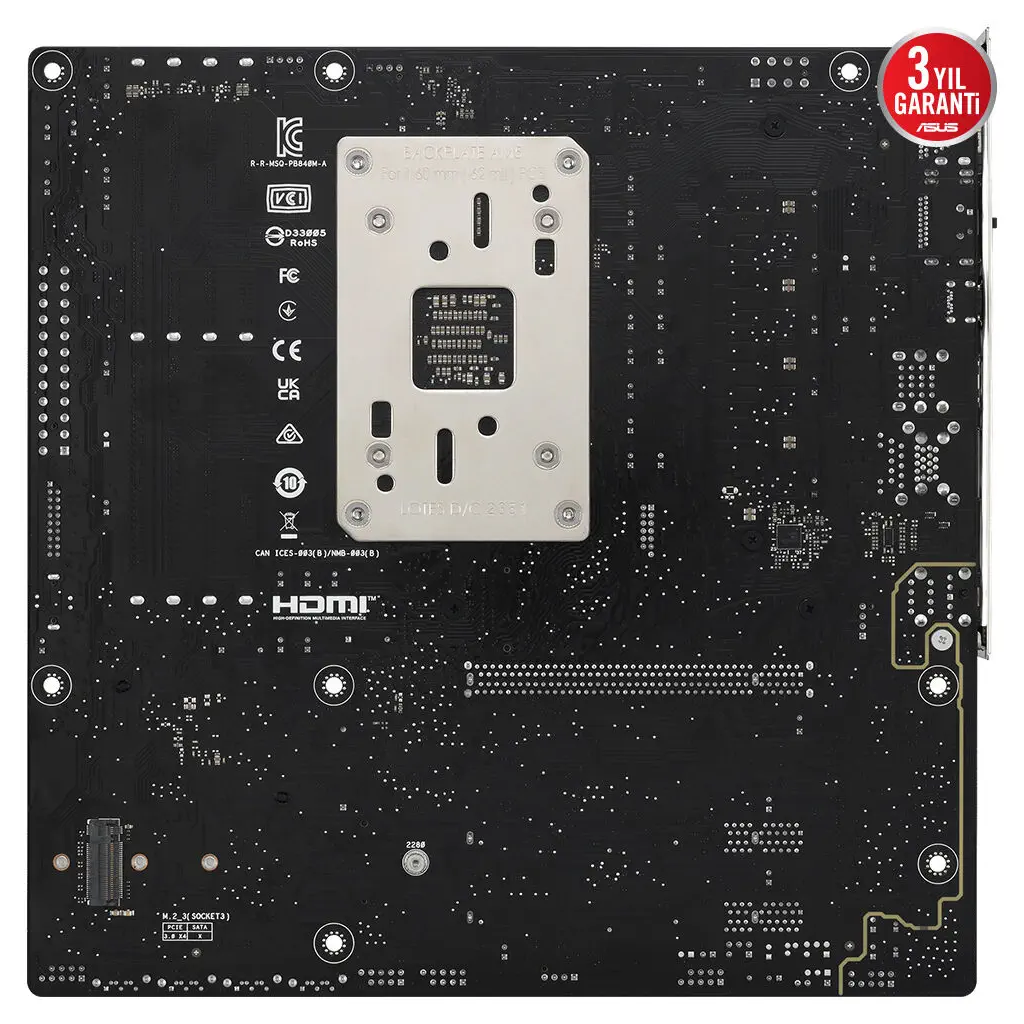 ASUS PRIME B840M-A-CSM, 4xDDR5, 3x M.2, HDMI, 2x DP, Type-C, AMD Ryzen 9000 Serisi, AM5 Soket Anakart