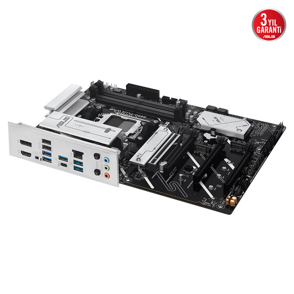 ASUS PRIME B850-PLUS WIFI, 4xDDR5, 3x M.2, HDMI, DP, Type-C, Wi-Fi 6E, Bluetooth v5.3, AM5 Soket GAMING Anakart