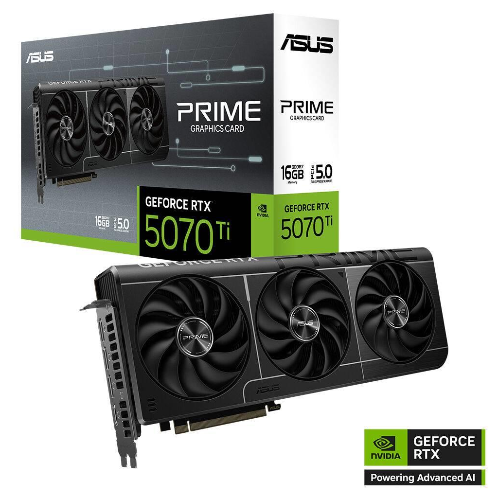 ASUS PRIME-RTX5070TI-16G, 16Gb, 256Bit, GDDR7, 1xHDMI, 3xDP GAMING Ekran Kartı