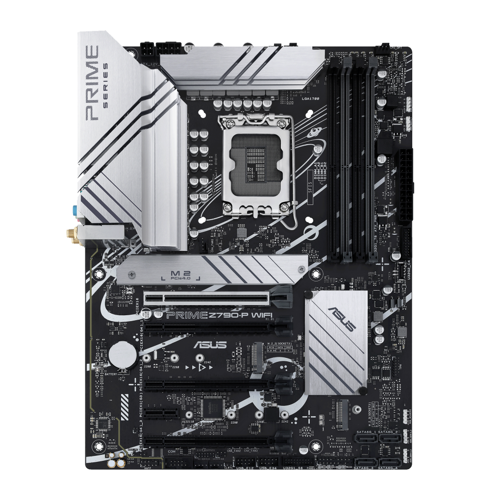 ASUS PRIME Z790-P WIFI, 4xDDR5, 3x M.2, HDMI, DP, Type-C, Wi-Fi 6, Bluetooth 5.2, 12-13.Nesil, LGA1700 Soket, ARGB Gaming Anakart