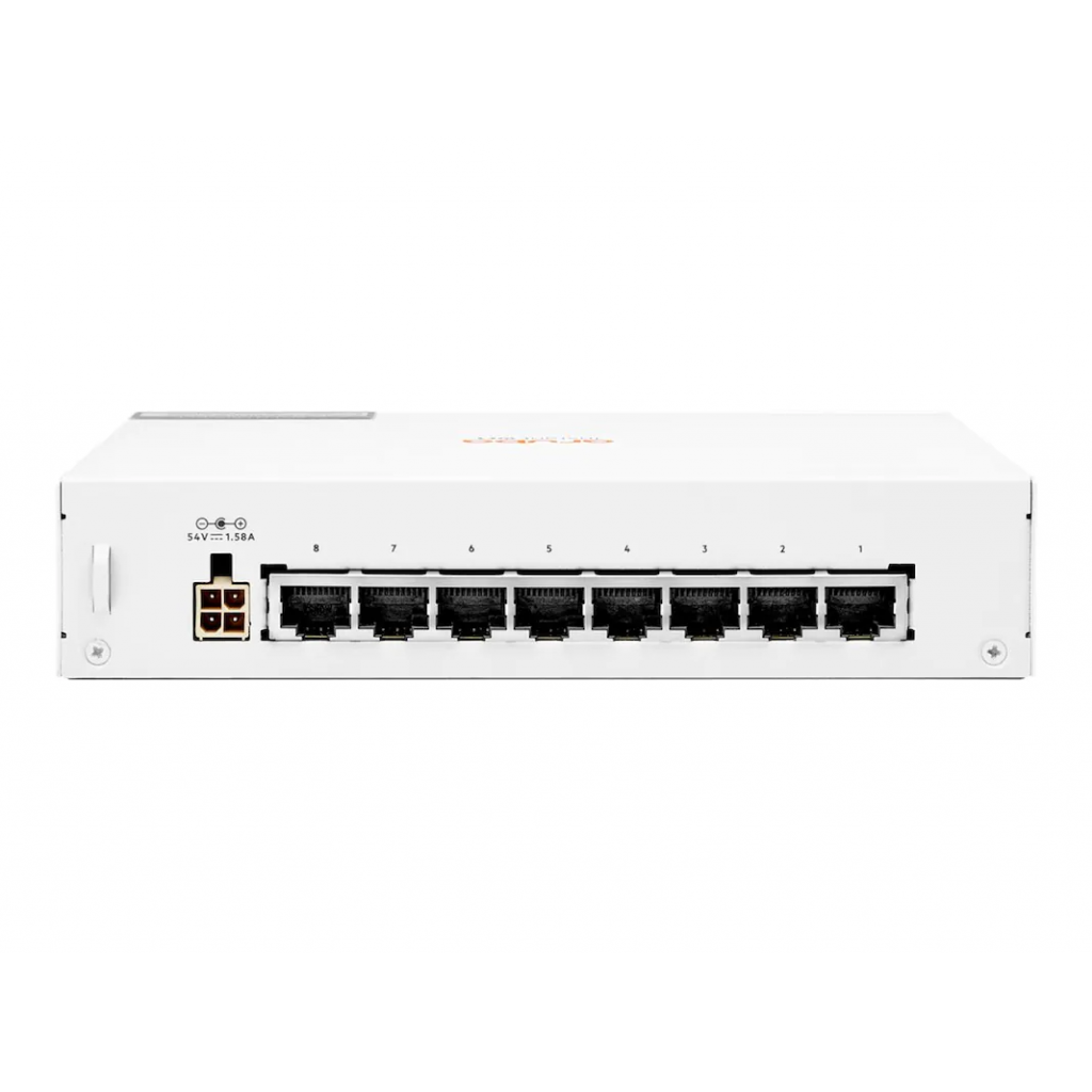 HP Aruba Instant On R8R46A 1430-8G, 8Port, GigaBit, 8Port Poe, Yönetilemez, Masaüstü Switch
