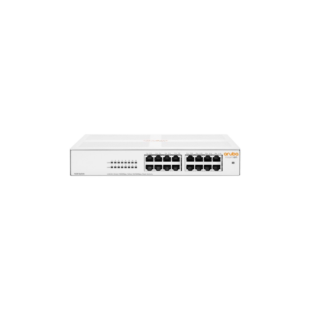 HP Aruba Instant On R8R47A 1430-16G, 16Port, GigaBit, Yönetilemez, Masaüstü Switch