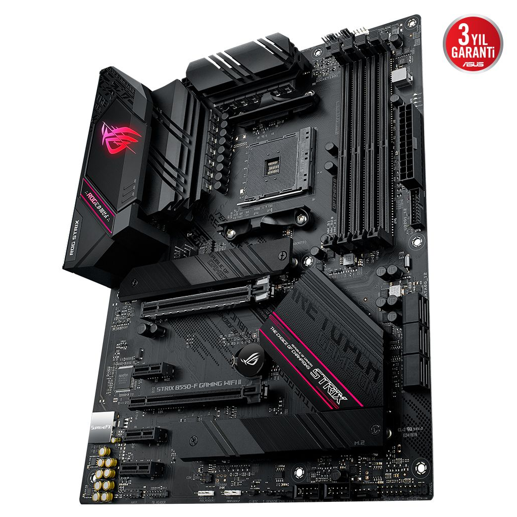 ASUS ROG STRIX B550-F GAMING WIFI II, 4xDDR4, 2x M2, HDMI, DP, Type-C, Wi-Fi 6, Bluetooth v5.2, AM4 Soket Anakart