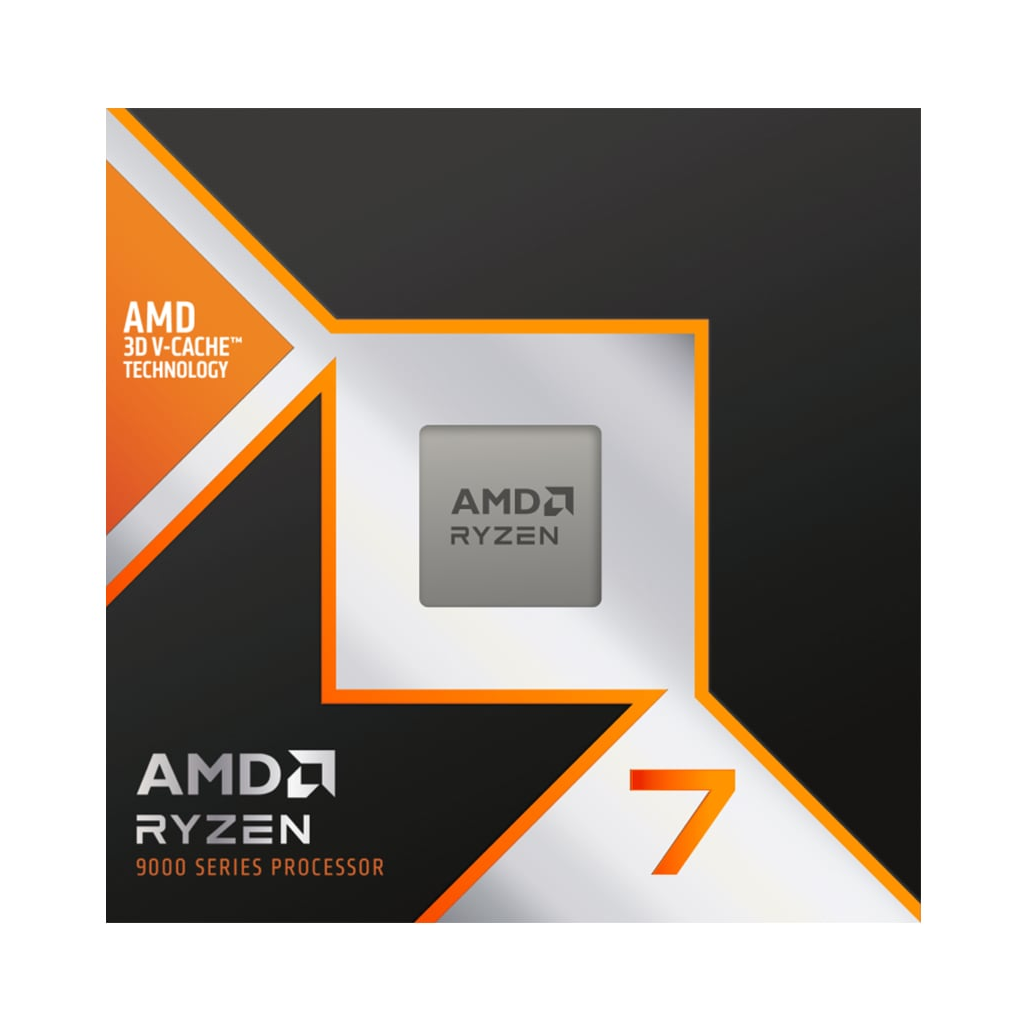 AMD RYZEN 7 9800X3D 8 Core, 4,70-5.20GHz, 104Mb Cache, 120W,  AM5 Soket, BOX (Kutulu) (Dahili Grafik VAR, Fan YOK)