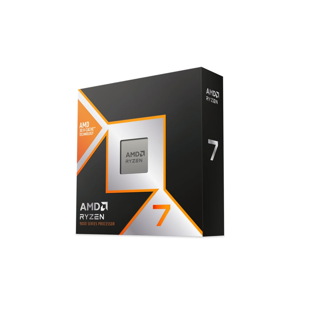 AMD RYZEN 7 9800X3D 8 Core, 4,70-5.20GHz, 104Mb Cache, 120W,  AM5 Soket, BOX (Kutulu) (Dahili Grafik VAR, Fan YOK)