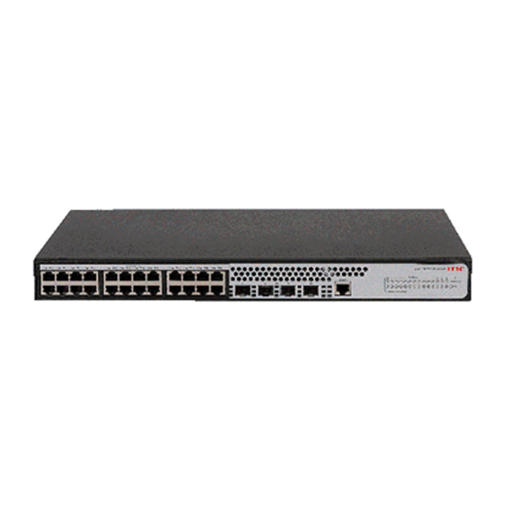 H3C S1850V2-28P-EI, 24 Port, GigaBit, L2, 1 Port GigaBit Uplink, 4 Port GigaBit SFP, Web Yönetilebilir, Masaüstü Switch