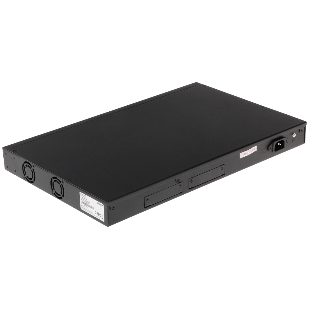 DAHUA S3226-24ET-240, 24 Port, MegaBit, 24 Port PoE, 240W, +2 Port Gigabit Combo SFP, Longe Range 250Mt., Yönetilemez, Rack Mount Switch