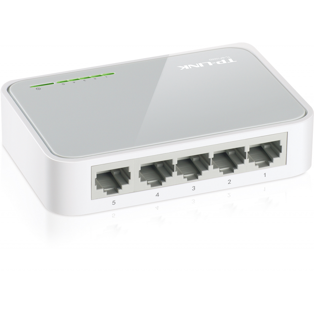 TP-LINK TL-SF1005D, 5 Port, MegaBit, Yönetilemez, Masaüstü Switch