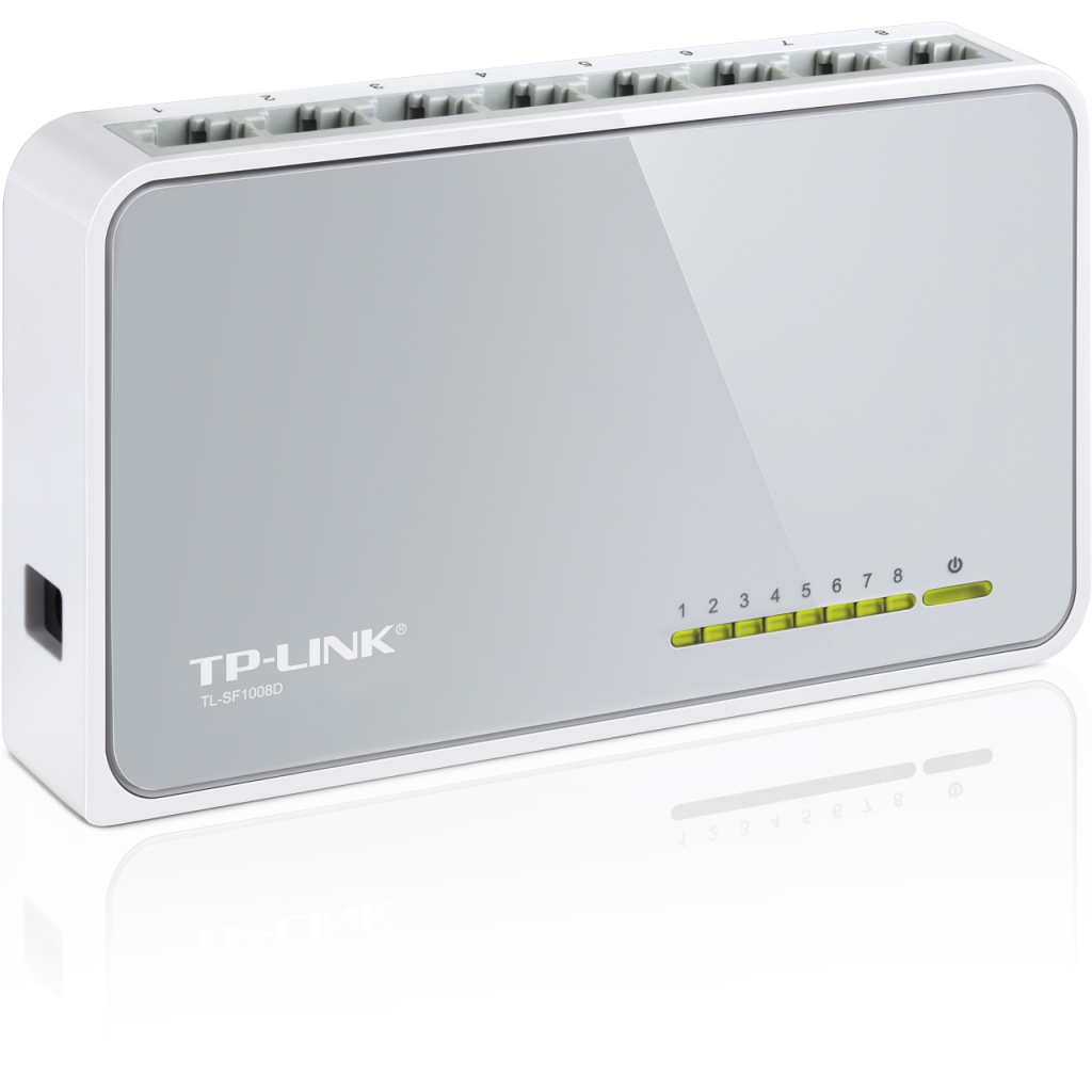 TP-LINK TL-SF1008D, 8 Port, Megabit, Yönetilemez, Masaüstü Switch