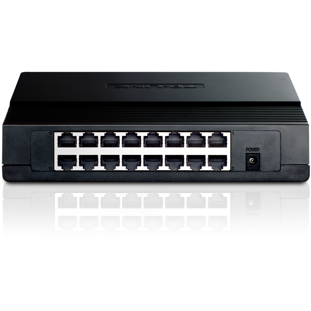 TP-LINK TL-SF1016D, 16 Port, MegaBit, Yönetilemez, Masaüstü Switch