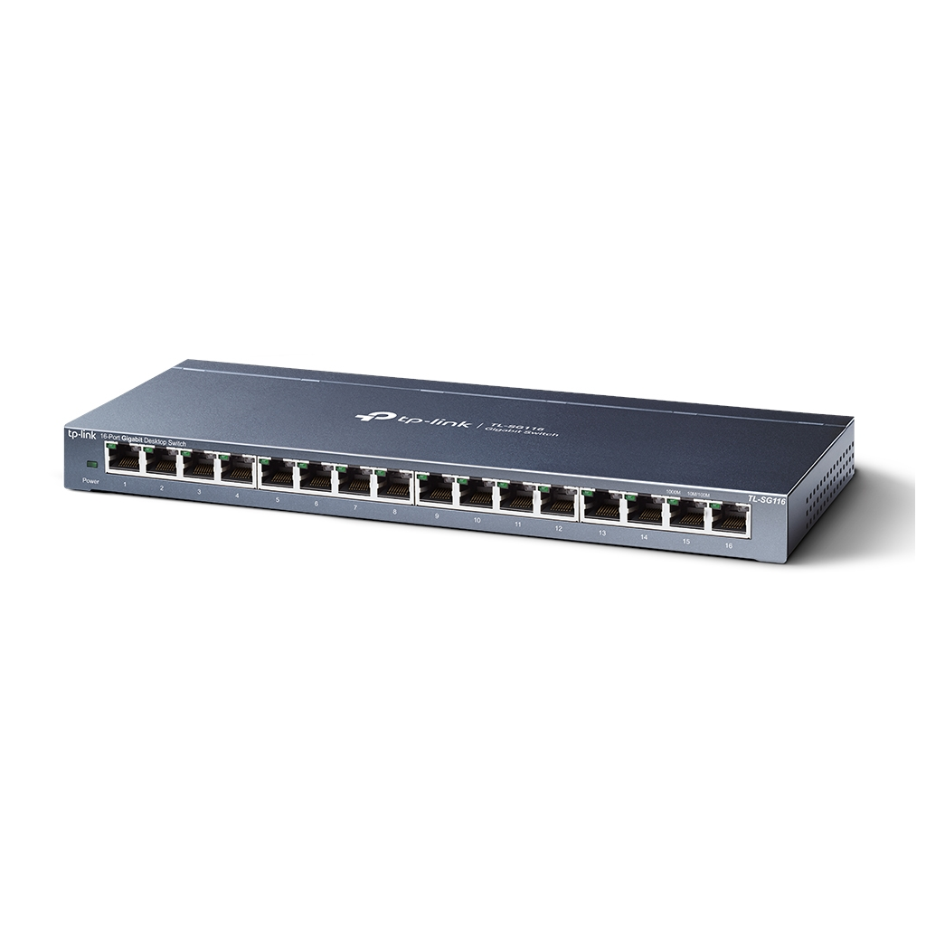 TP-LINK TL-SG116(UN) V2 16 Port GigaBit Metal KasaSwitch