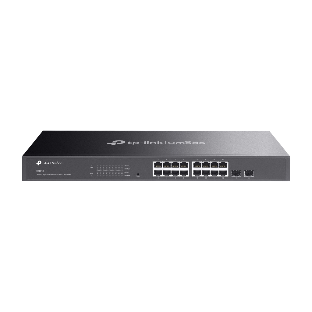 OMADA SG2218, 16 Port GigaBit, 2Port GigaBit SFP, Yönetilebilir, Rackmount Metal Kasa Switch
