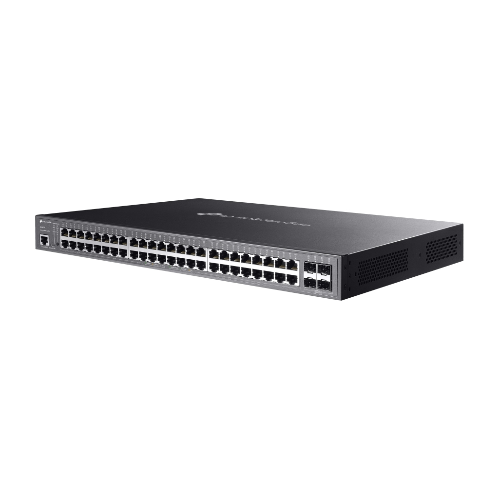 OMADA SG3452P, 52 Port Gigabit,  48 Port Gigabit PoE+, 384W, 4 Port SFP L2+ Yönetilebilir, Rackmount Metal Kasa Switch