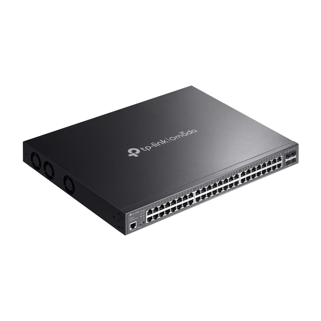 OMADA SG3452P, 52 Port Gigabit,  48 Port Gigabit PoE+, 384W, 4 Port SFP L2+ Yönetilebilir, Rackmount Metal Kasa Switch