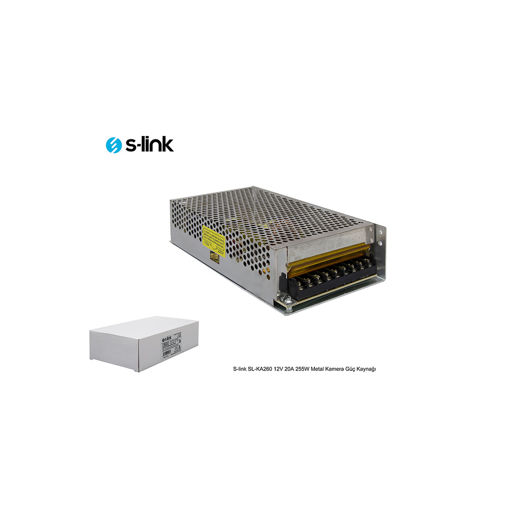 S-LINK SL-KA260, 12V, 20A, Switch Mode, DC ADAPTÖR