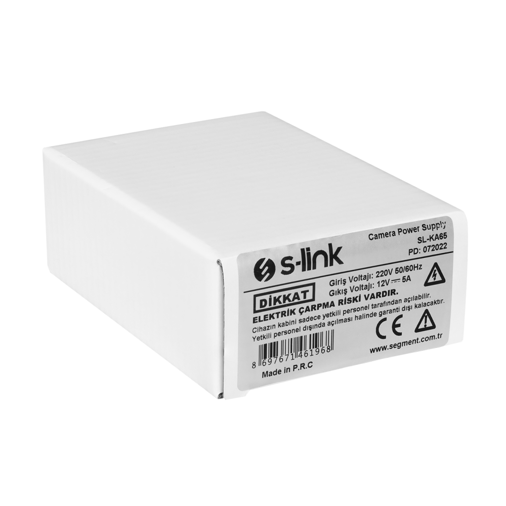 S-LINK SL-KA65 12V 5A Switch Mode DC ADAPTÖR