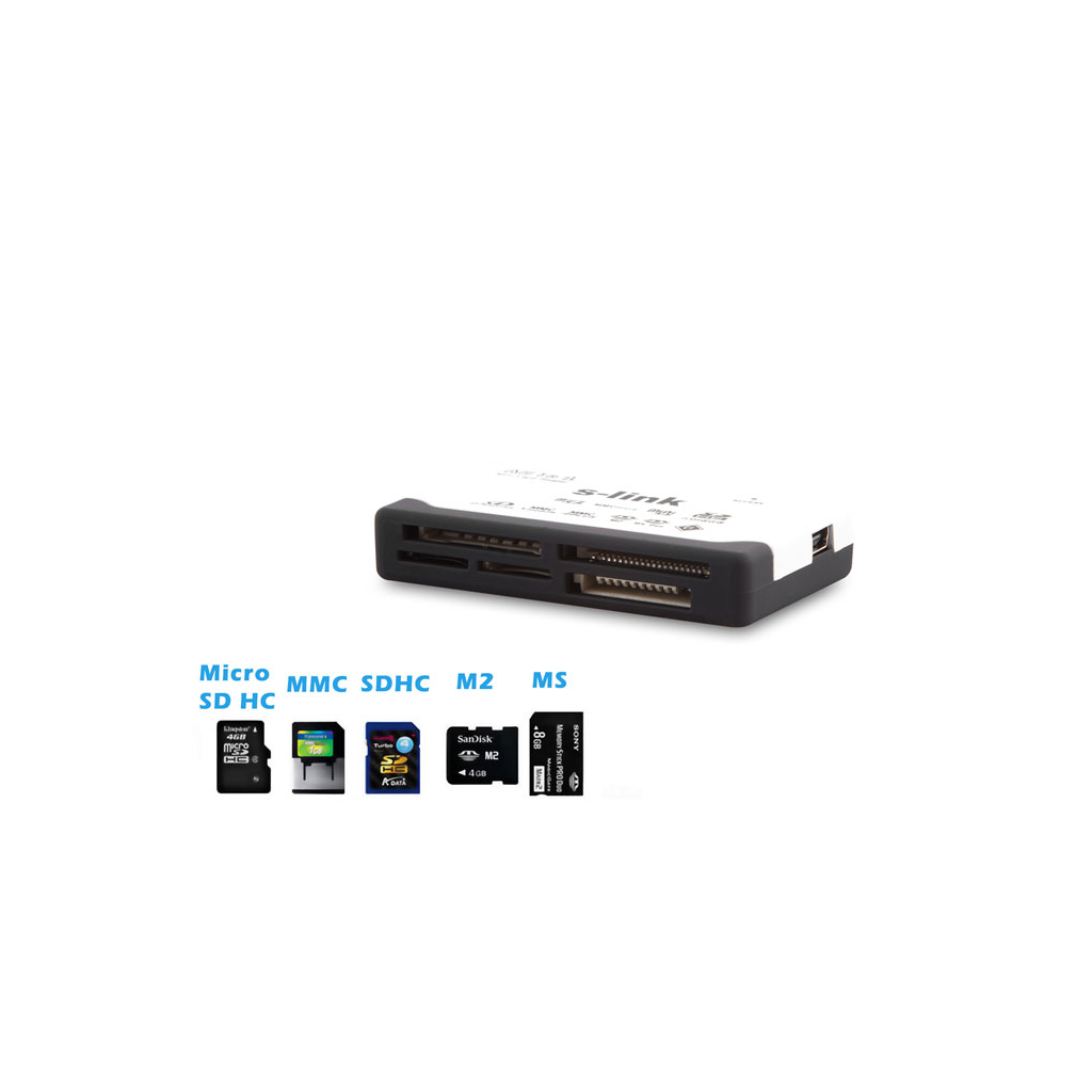 S-LINK SLX-A62, All In One, CARD READER, USB 2.0,