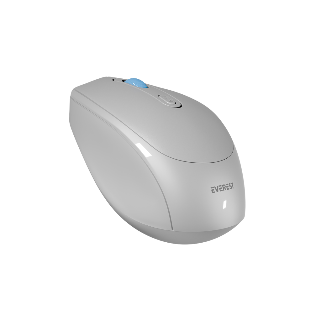 EVEREST SMW-87, USB Nano 2,4G Kablosuz, 1600dpi, Optik, 4 Tuşlu, Gri Mouse