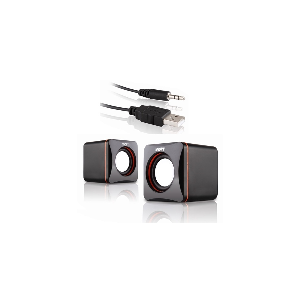 SNOPY SN-21, 6W, 1+1 Masaüstü, USB Speaker, (Siyah)