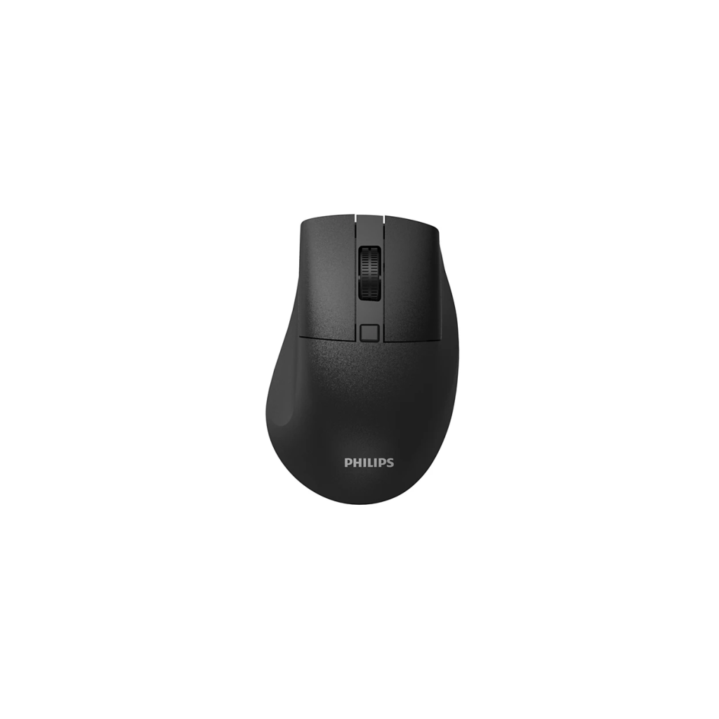 PHILIPS SPK7528B, SESSİZ, Siyah, USB Nano  2,4Gh ve Bluetooth Kablosuz, 1600dpi, Optic, 3 Tuşlu, Ergonamik, Sessiz Click, Mouse
