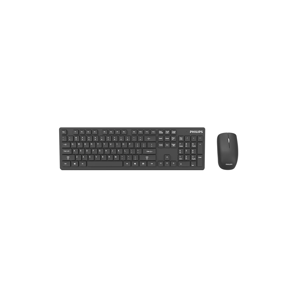 PHILIPS SPT6602B/62, C602, Siyah, Kablosuz, Türkçe Q, M.Medya, Klavye Mouse Set