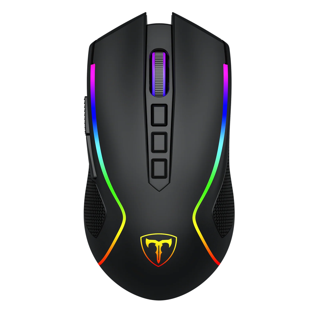 T-DAGGER T-TGM209-WL, Darkangel Wireless, Programlanabilir RGB Backlight, 8 Buton, USB Kablolu, WiFi 2.4Ghz, Bluetooth, 12.80DPI, Gaming Mouse
