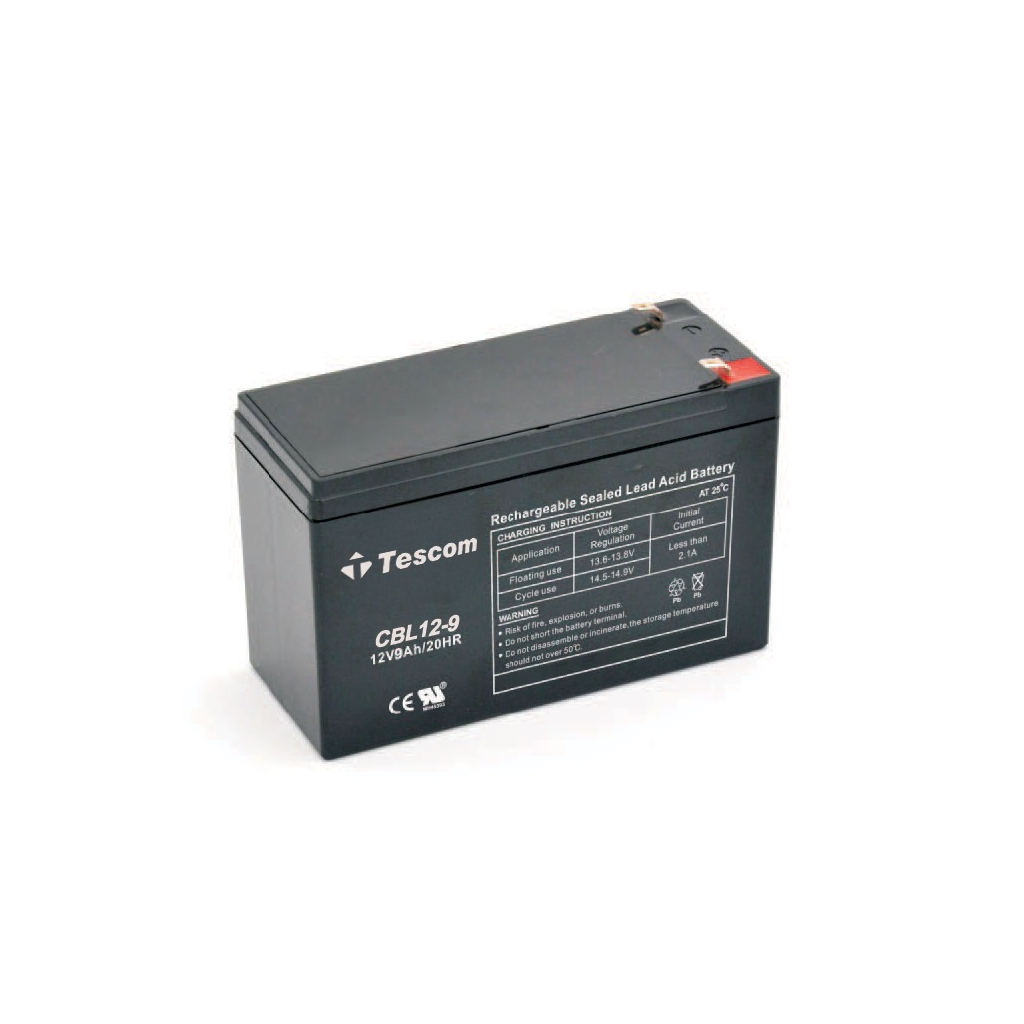 TESCOM Combatt, CBL12-9, 12V 9Ah, Bakımsız, Kuru Akü. UPS için Uygundur. (100012238)