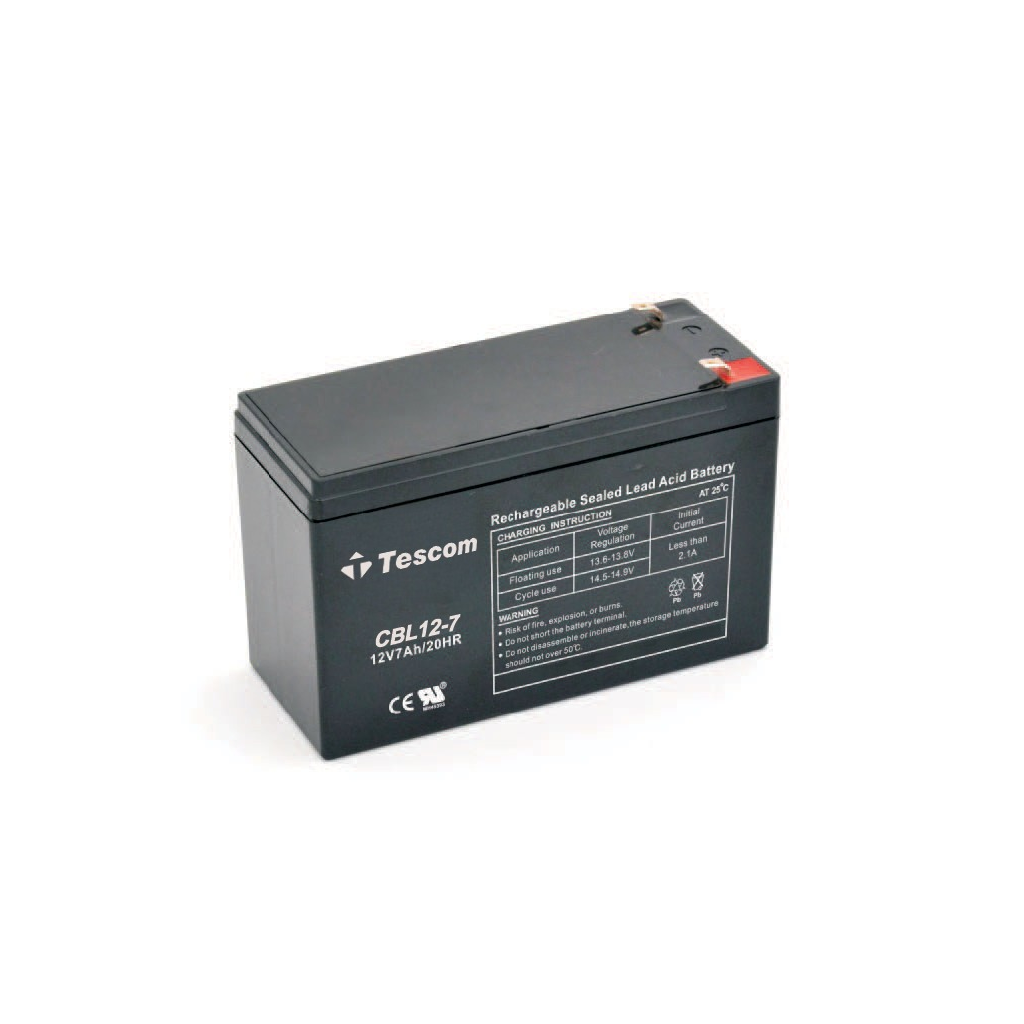 TESCOM Combatt, CBL12-7, 12V 7Ah, Bakımsız, Kuru Akü. UPS için Uygundur. (100012589)