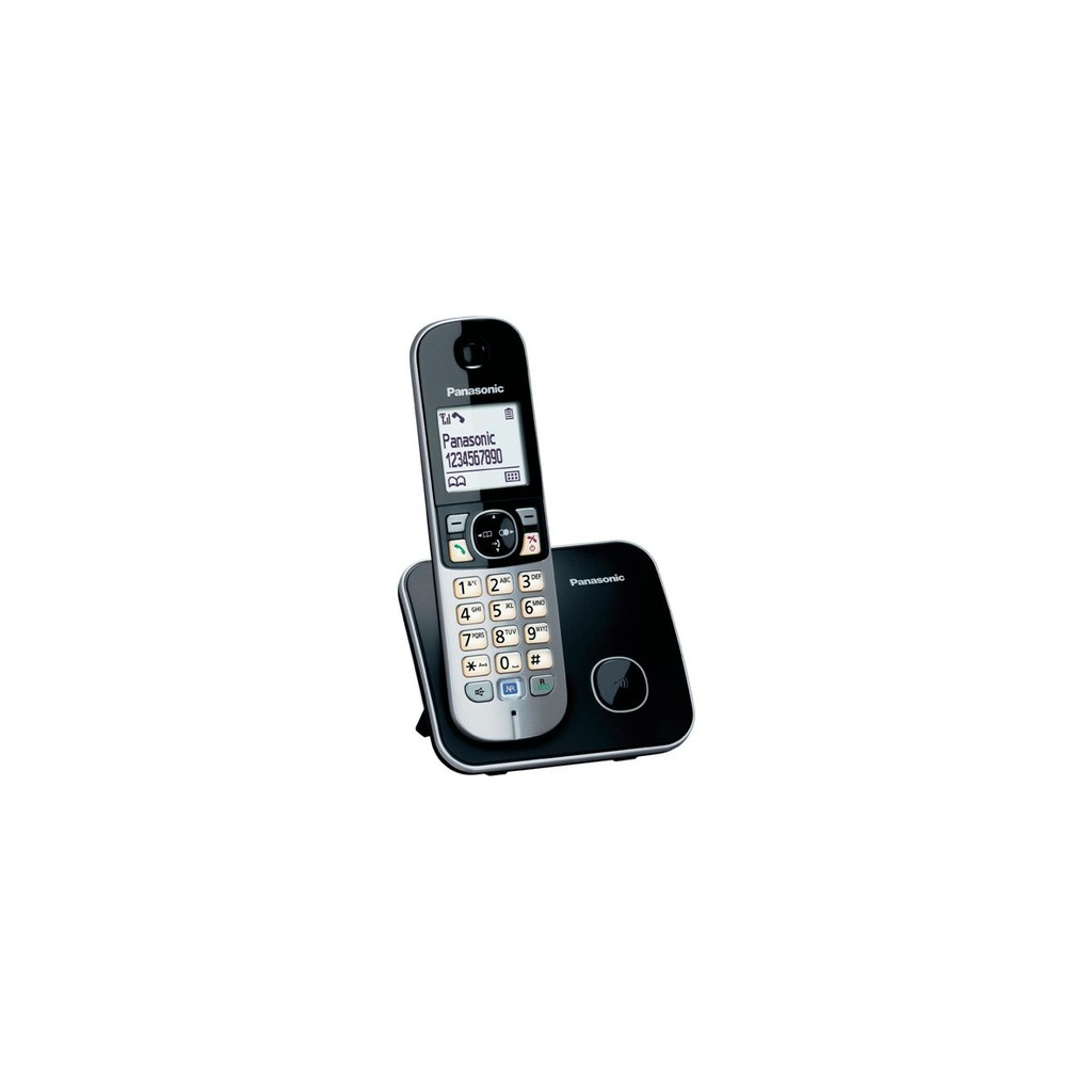 PANASONIC KX-TG6811 TELSİZ TELEFON (Siyah) 18 Saat Konuşma, 170 Saat Bekleme, 120 Kişilik Rehber