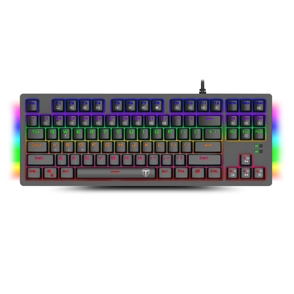 T-DAGGER BALI, T-TGK311, USB Kablolu, Türkçe Q,  Rainbow RGB, Mechanical, Blue Switch, Gaming Klavye (Powered By REDRAGON)