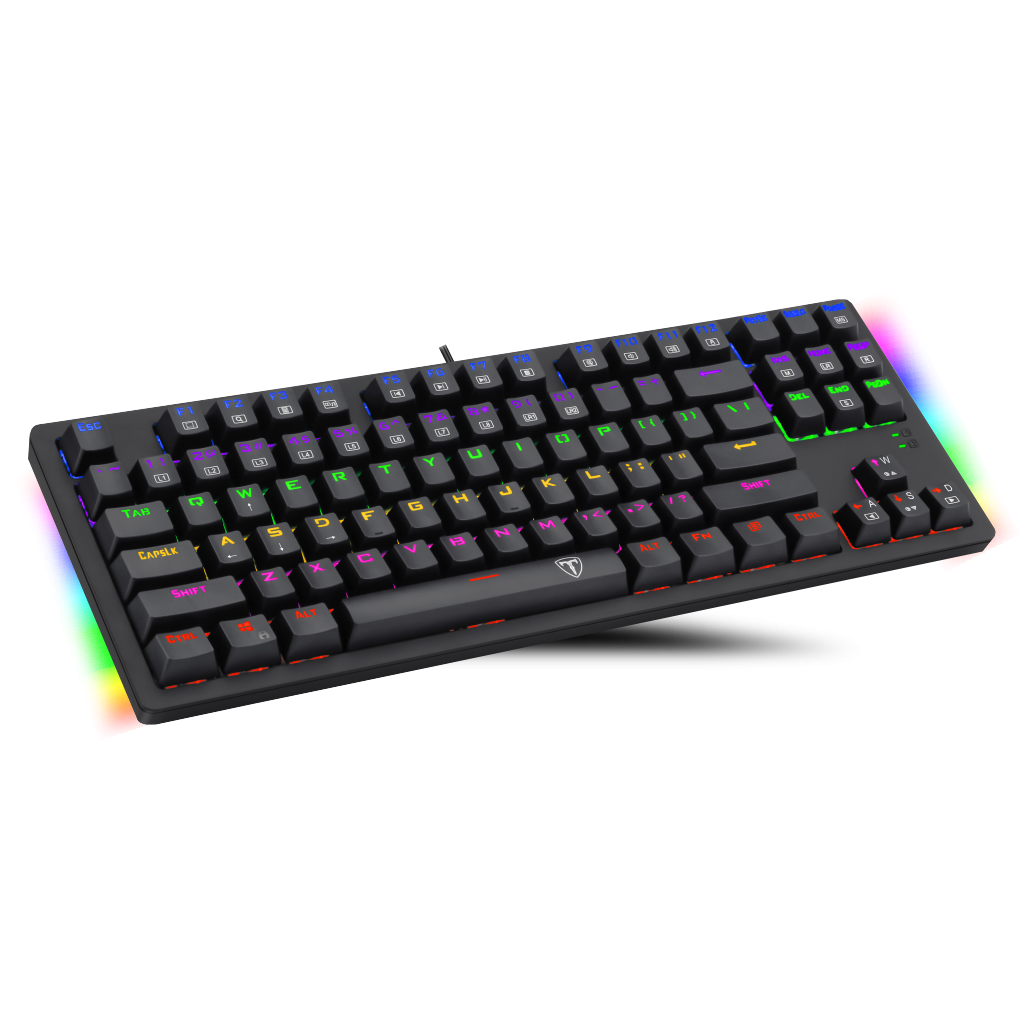 T-DAGGER BALI, T-TGK311, USB Kablolu, Türkçe Q,  Rainbow RGB, Mechanical, Blue Switch, Gaming Klavye (Powered By REDRAGON)