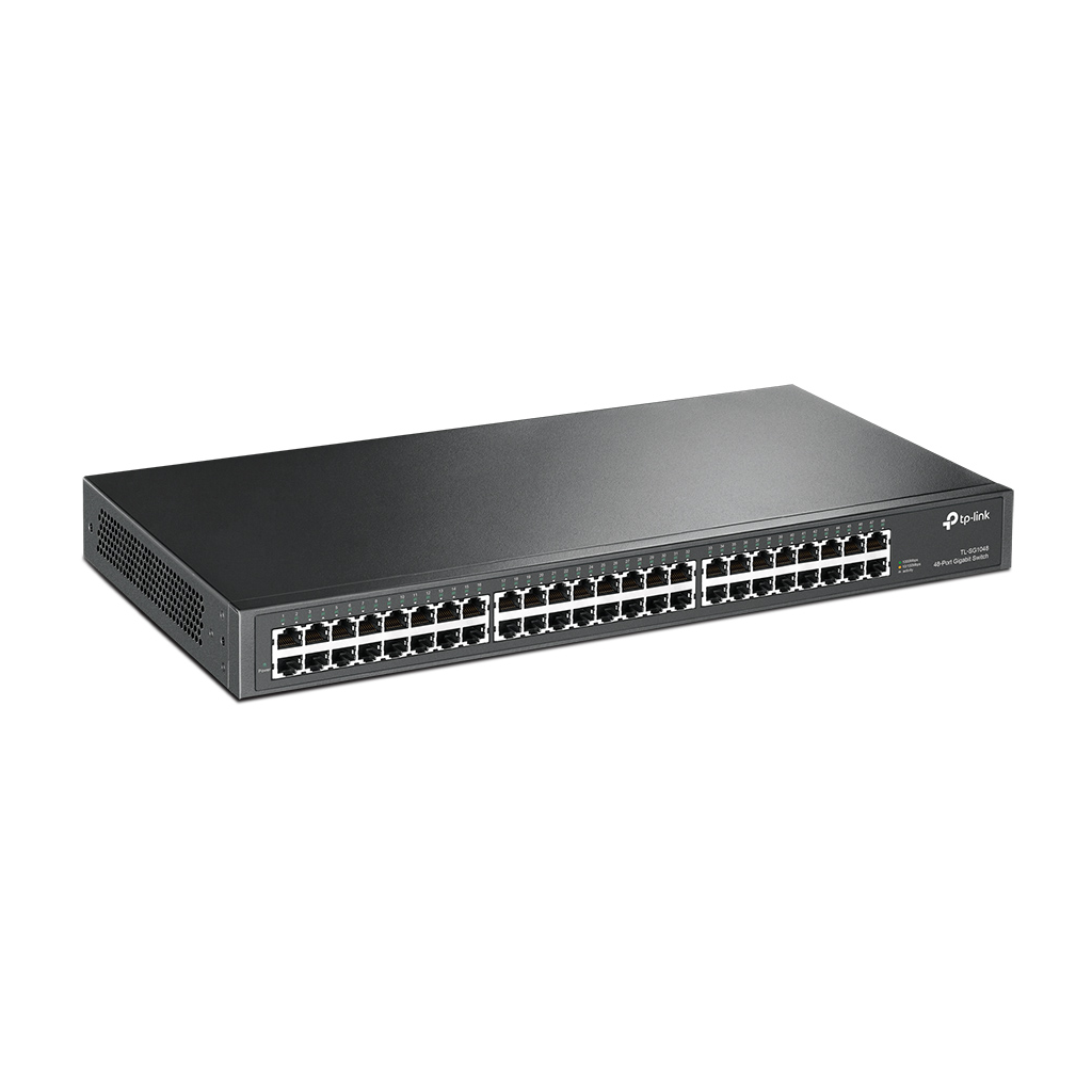 TP-LINK TL-SG1048, 48 Port, GigaBit, Metal Kasa, Yönetilemez, Rackmount Switch