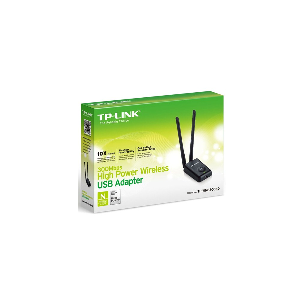 TP-LINK TL-WN8200ND, 300Mbps, 2.4Ghz, 2x5dBi Anten, USB2.0, WIRELESS ETHERNET