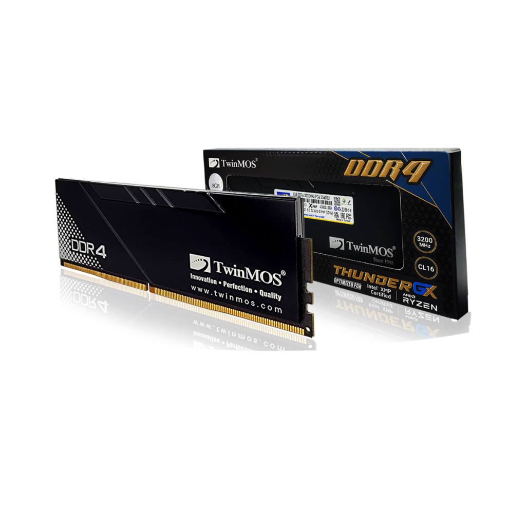 TwinMOS TMD48GB3200D16BKGX, 8GB, DDR4, 3200MHz, 1.2V, ThunderGX, Desktop Ram (Soğutuculu)