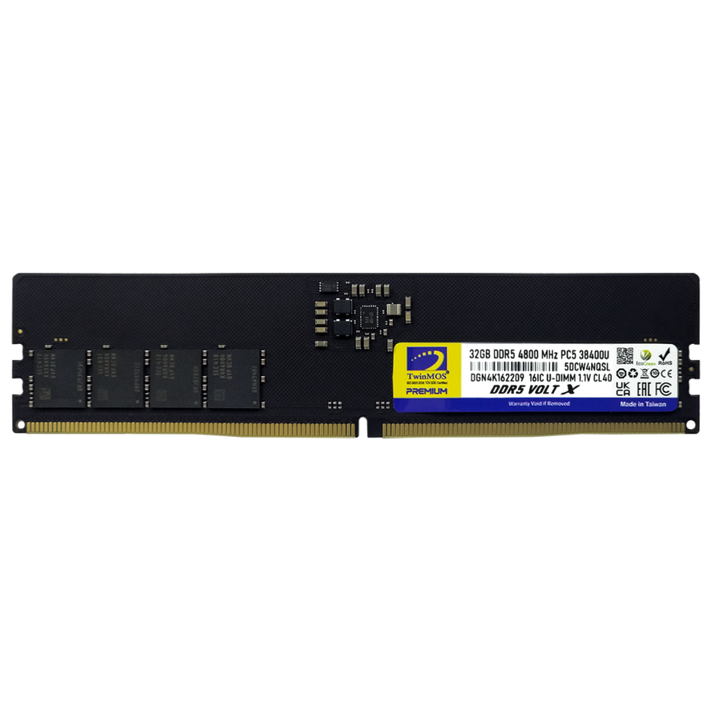 TWINMOS 32GB 4800MHz DDR5 PC RAM TMD532GB4800U40