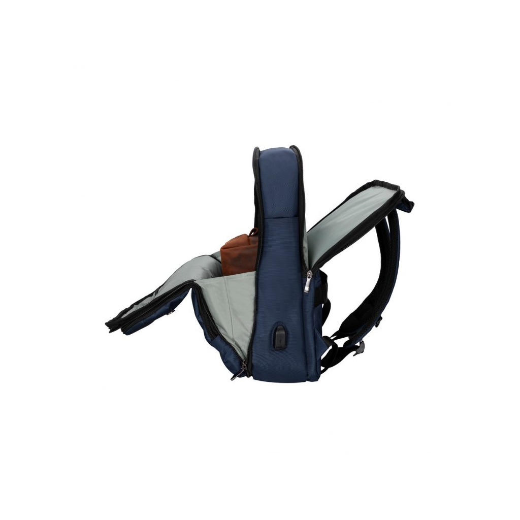PLM Torino-USB, Notebook Sırt Çantası, 15,6", Lacivert