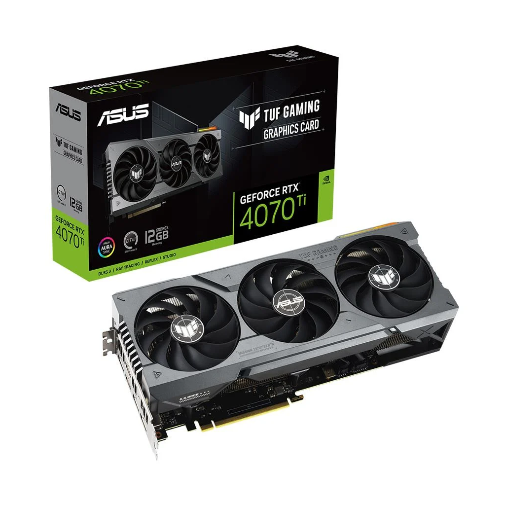 ASUS TUF-RTX4070TI-12G-GAMING, 12Gb, 192Bit, GDDR6X, 2xHDMI, 3xDP GAMING Ekran Kartı